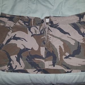 Distressed Camo skirt